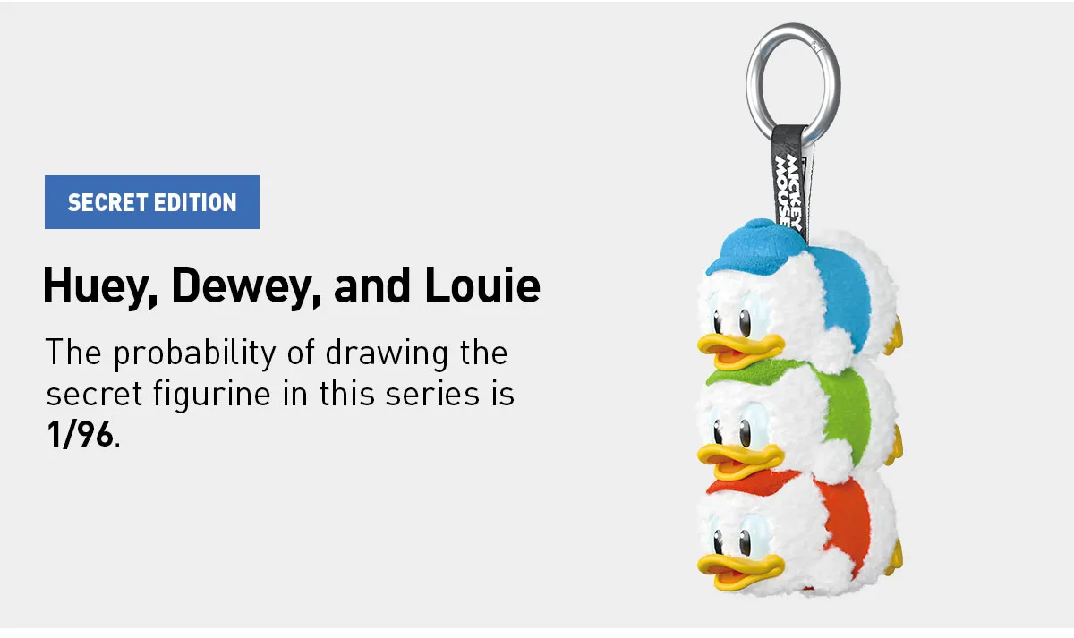 POP MART Mickey family シークレット POP MART Mickey Family Cute Together Keychain Series Figures