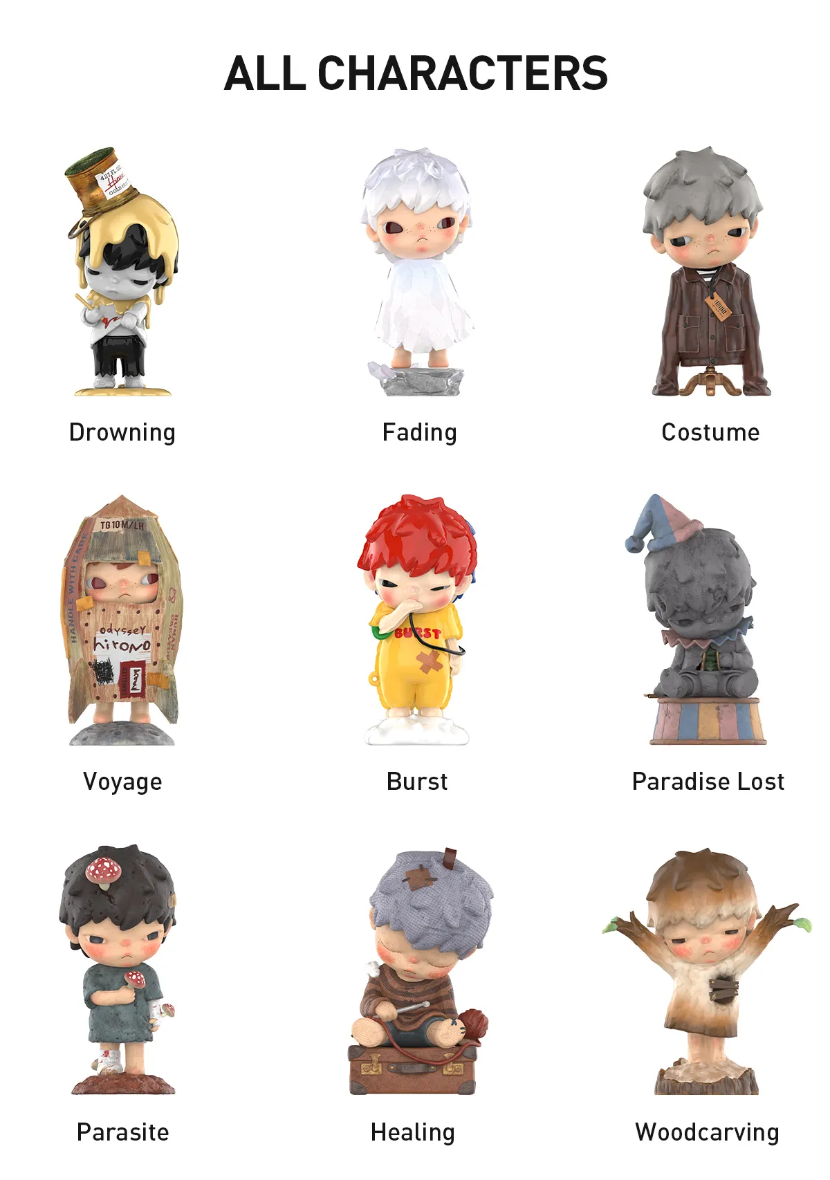 POP MART Hirono Reshape Series Blind Box Confirmed Figure New Toys