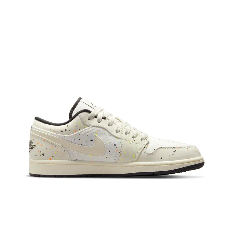 Nike Air Jordan 1 Low Brushstroke Swoosh - Paint Splatter