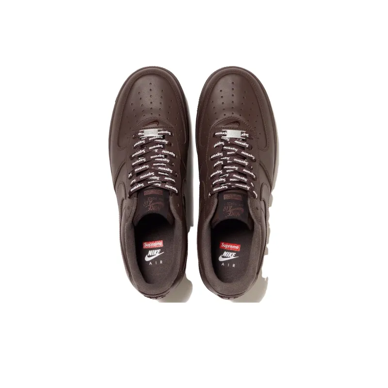 Nike Supreme x Air Force 1 Low Box Logo - Baroque Brown CU9225-200
