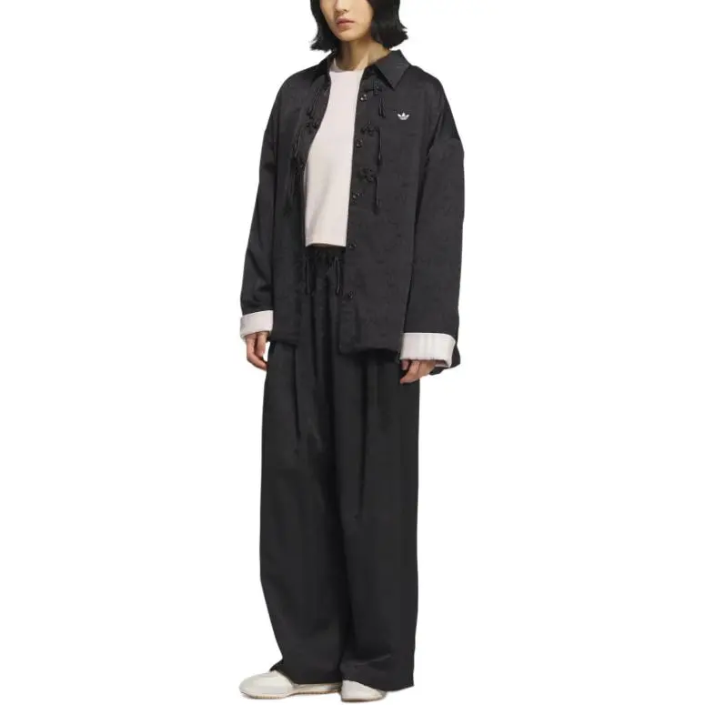 Adidas Originals CNY Shirt Jacket KB6407 Women's Black | eBay