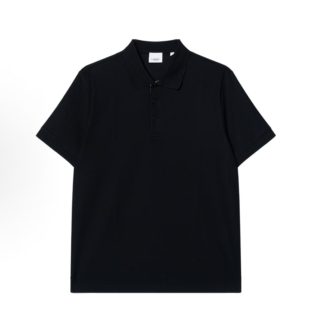 Tシャツ・カットソー Burberry SS24 Logo striped polo shirt (8083208 CAMEO) Tシャツ・カットソー Burberry SS24 Logo striped polo shirt