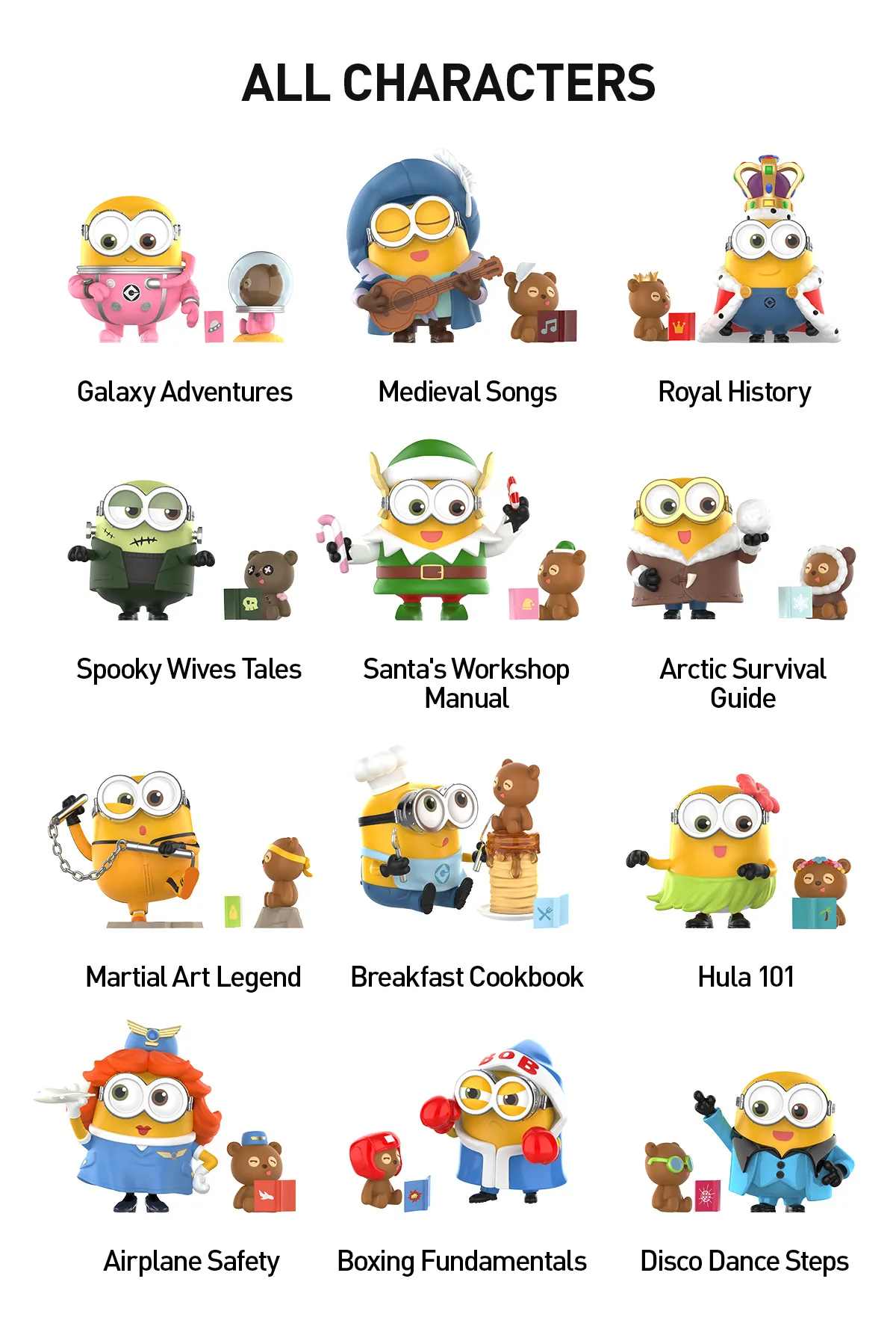 POP MART Minions Bedtime Stories by Bob and Tim Series