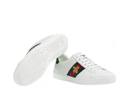 Gucci Ace Embroidered 'Bee' 429446 02JP0 9064 Men's White Size | eBay