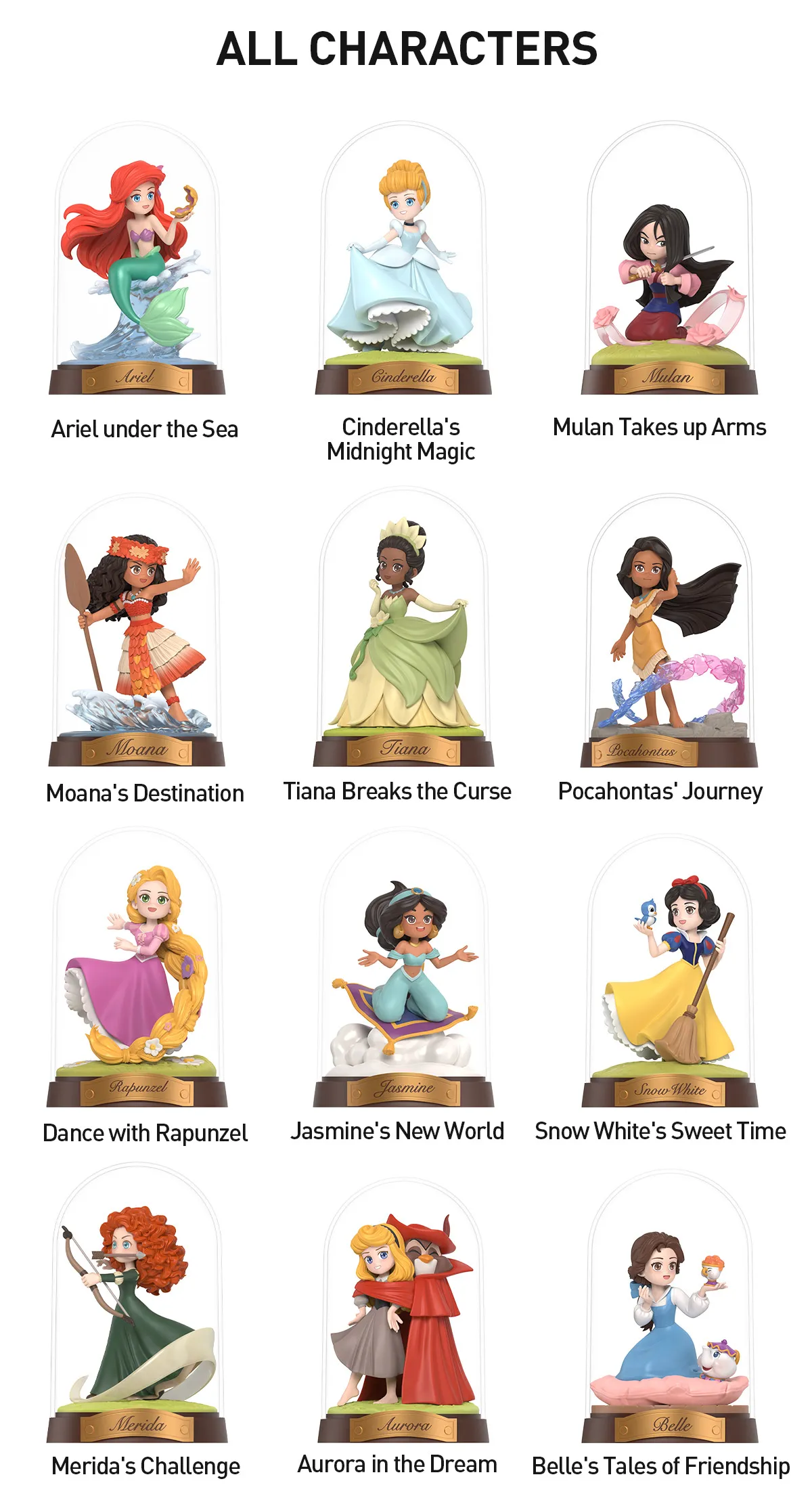 Authentic Disney Princess Create Your World Series Figures