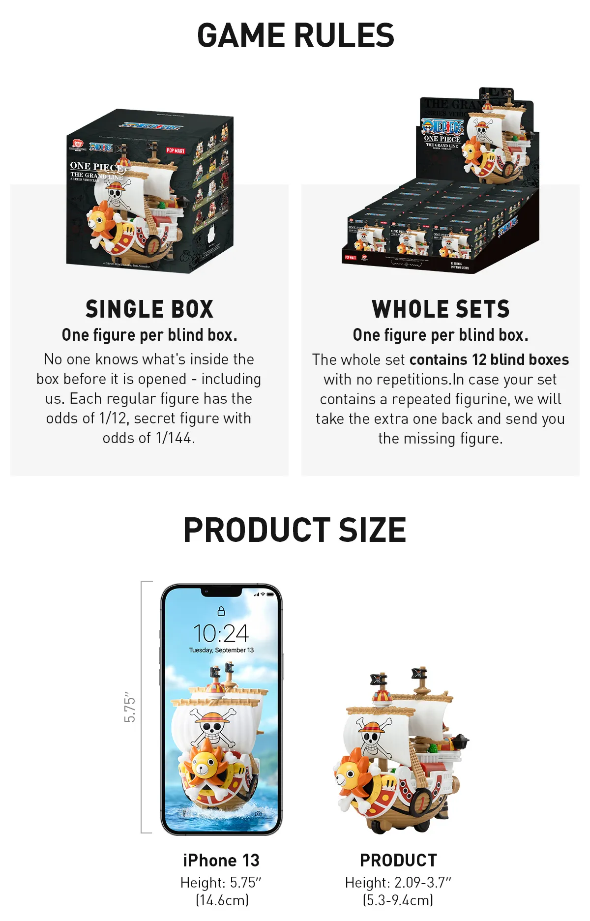 POP MART One Piece - The Grand Line Series Vehicles Authentic 2.09