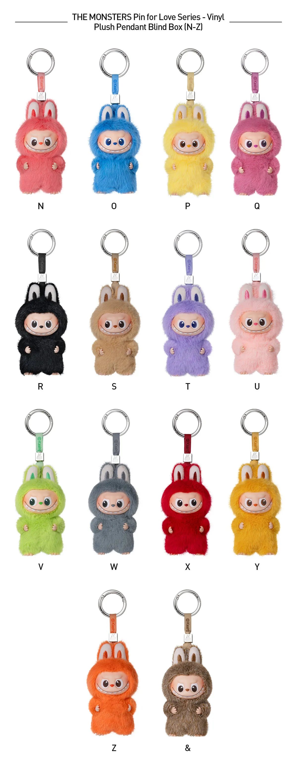 ぬいぐるみ POP MART THE MONSTER PIN FOR LOVE I Pop Mart The Monsters Pin For Love Series Pendant Blind Box