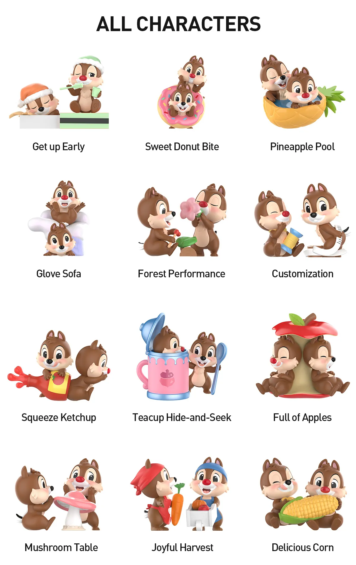 POP MART Disney Chip 'n' Dale Fun-loving Brothers Series Figures
