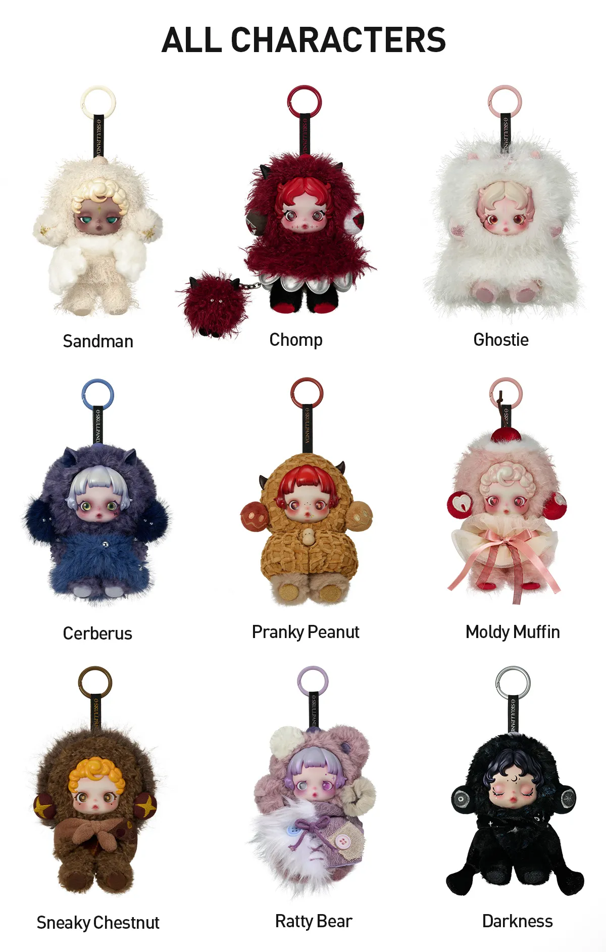 正規品/POP MART SKULLPANDA You Found Me! POP MART SKULLPANDA You Found Me! Series Plush Doll Pendant