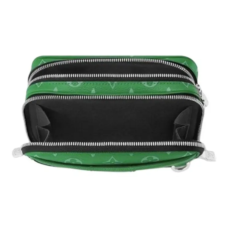 LOUIS VUITTON Alpha Nano Alpha Monogram Crossbody Bag Men's 7.3x2