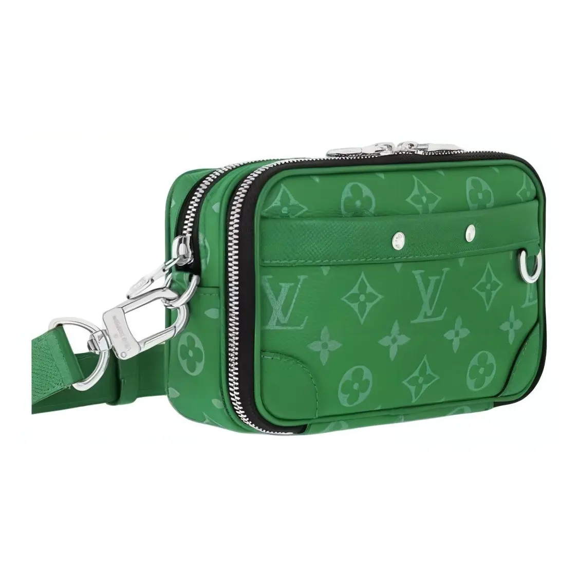 LOUIS VUITTON Alpha Nano Alpha Monogram Crossbody Bag Men's 7.3x2