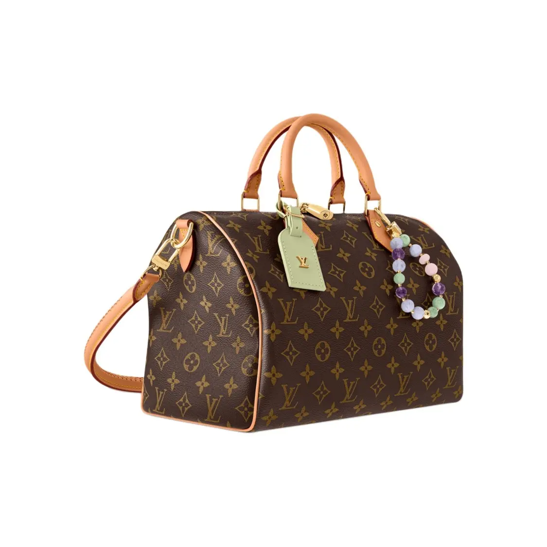 LOUIS VUITTON SPEEDY SOFT 30 Lucky Canvas Handheld Bag Women's