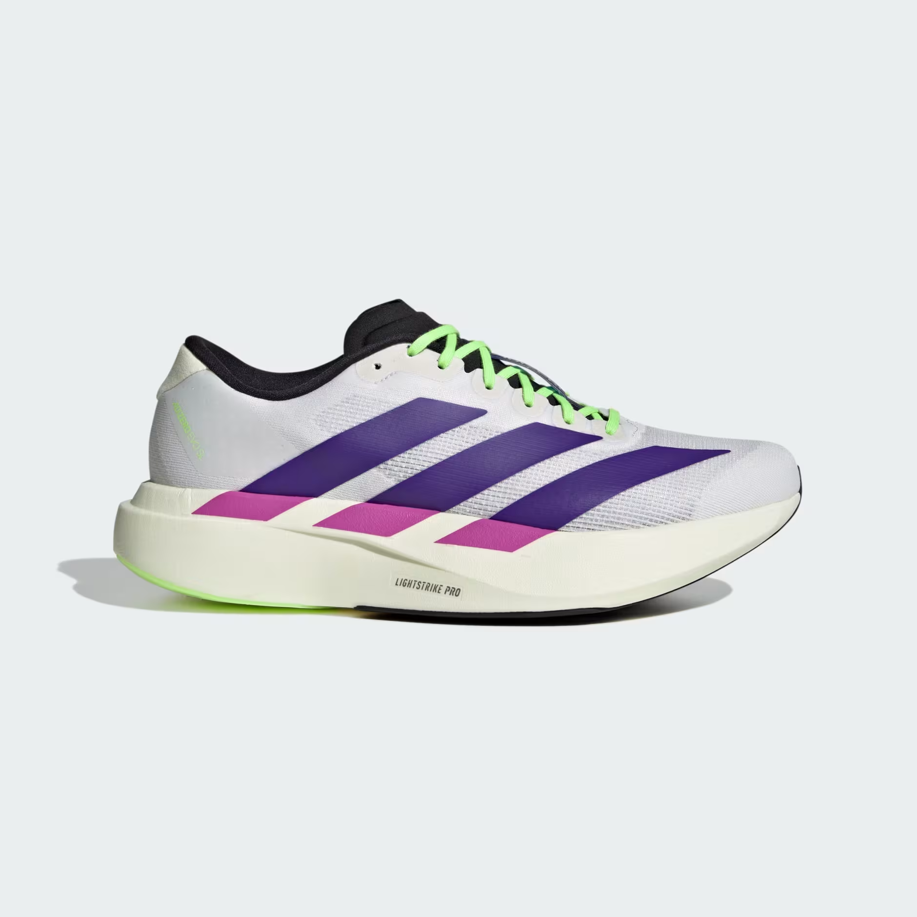 adidas Adizero Evo SL White Collegiate Purple JS4495 | eBay