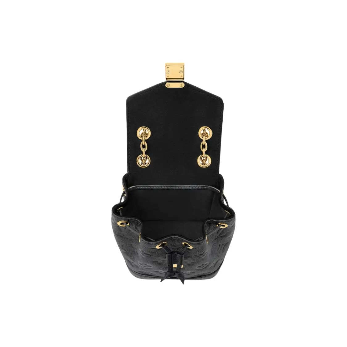 bebe mini backpack black X-Mini Stark Bebe Boo Side Studs Backpack in Visetos Black