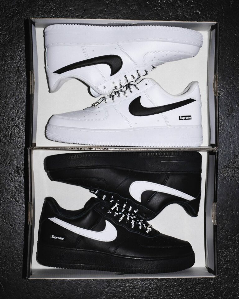 Supreme x Nike Air Force 1 Low Black White CU9225-002 2025 | eBay