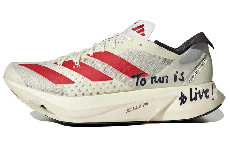 ADIZERO ADIOS PRO 3 M ホワイト/レッド/ブラック adidas Adizero Adios Pro 3 Low To Run Is To Live! - GW7261