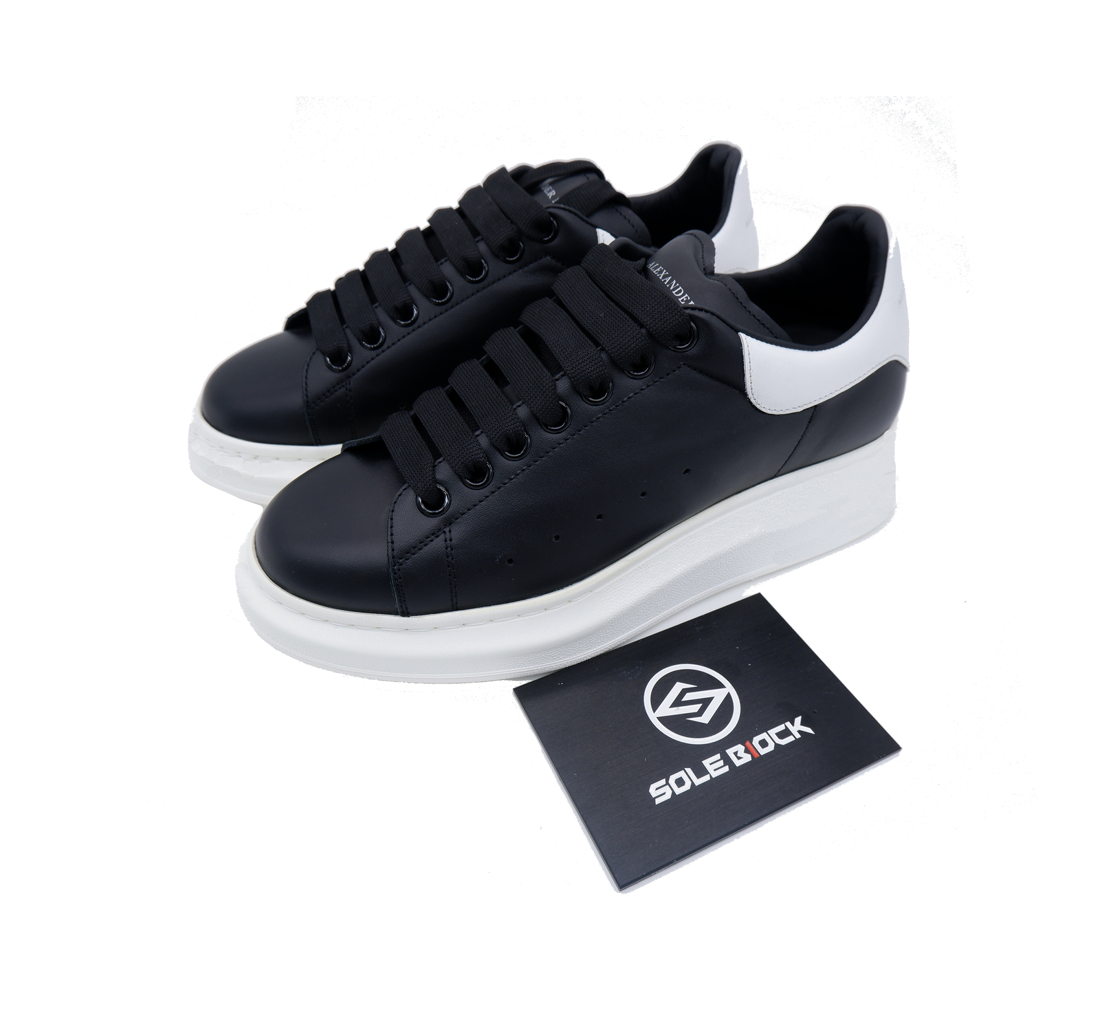 Alexander McQueen Leather Casual Sneaker Men's Black 553680-WHGP5