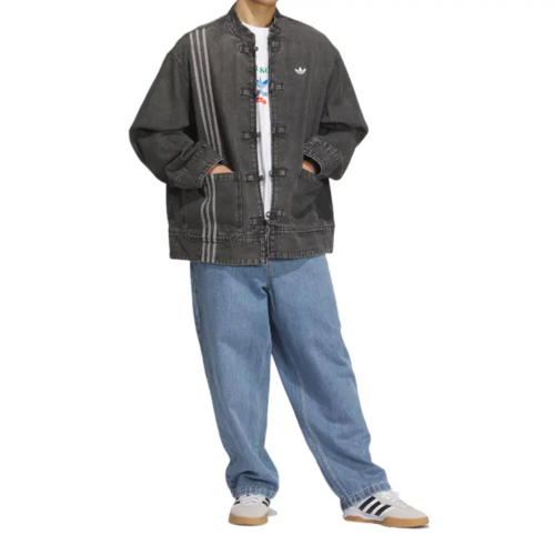 Adidas Originals CNY Year of Snake Denim Jacket Unisex Denim