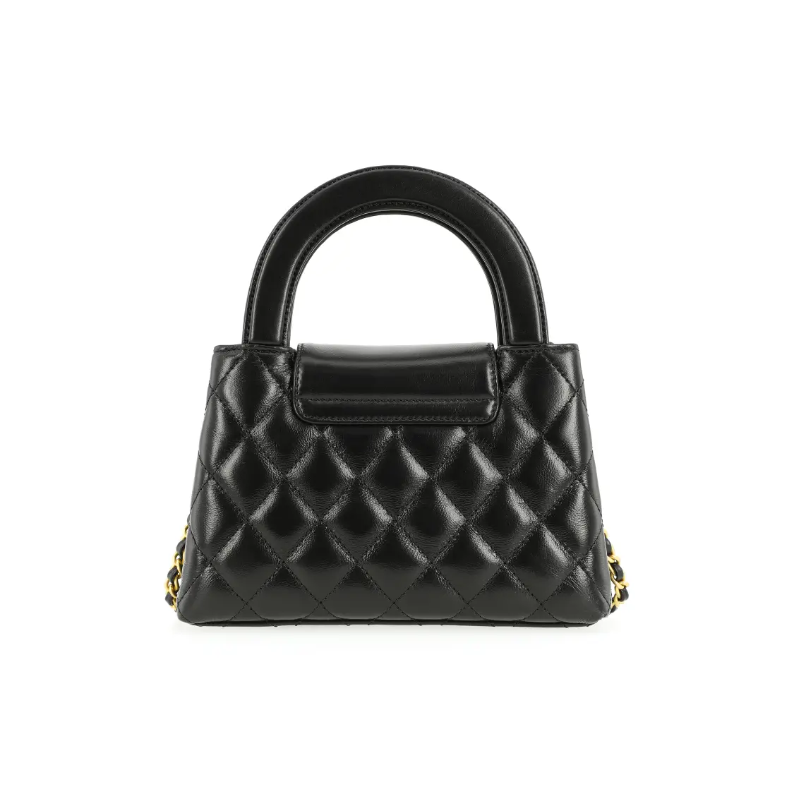 CHANEL Kelly Cross Shoulder Handbag Mini Women's Black 7.4x2.7x5