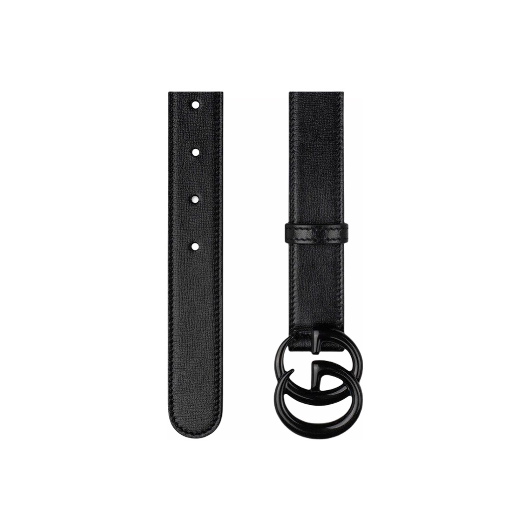 Gucci GG Thin Belt, Style# 414516 18YXV, Color Black Leather  display picture 3