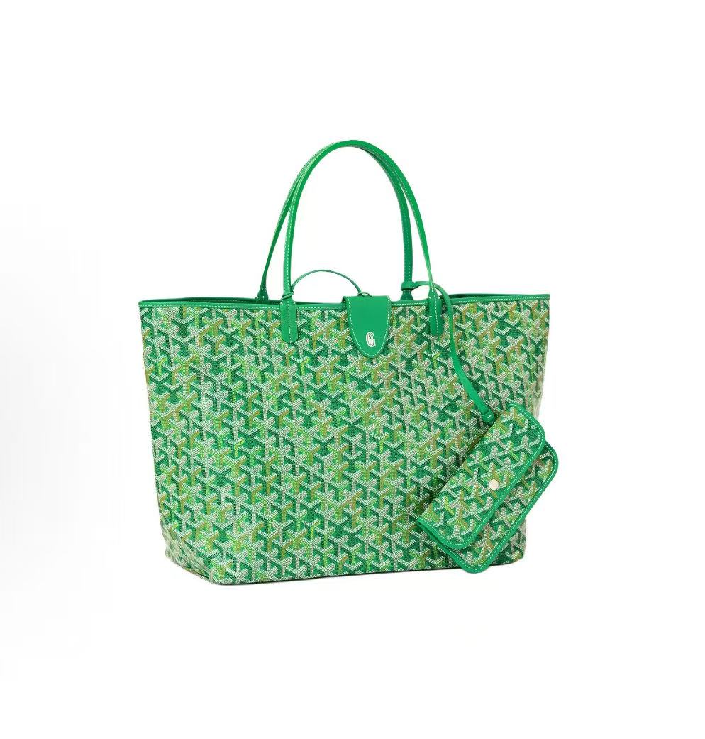 GOYARD Saint Louis Handbag Women's Multicolored Meadow Green 15.7