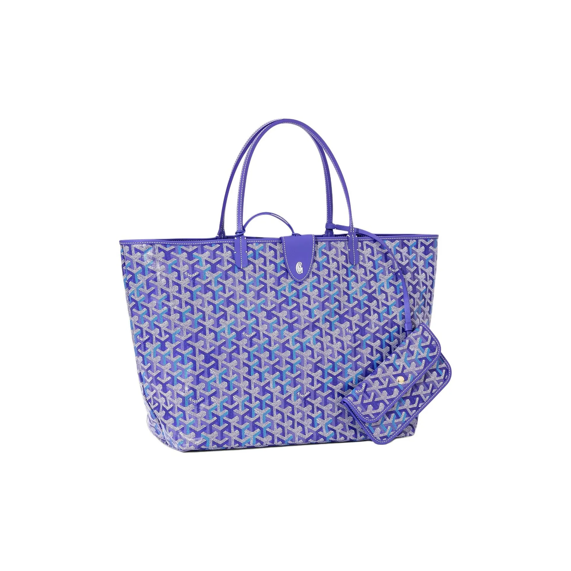 GOYARD Saint Louis Handbag Women's Multicolored Blueberry Purple