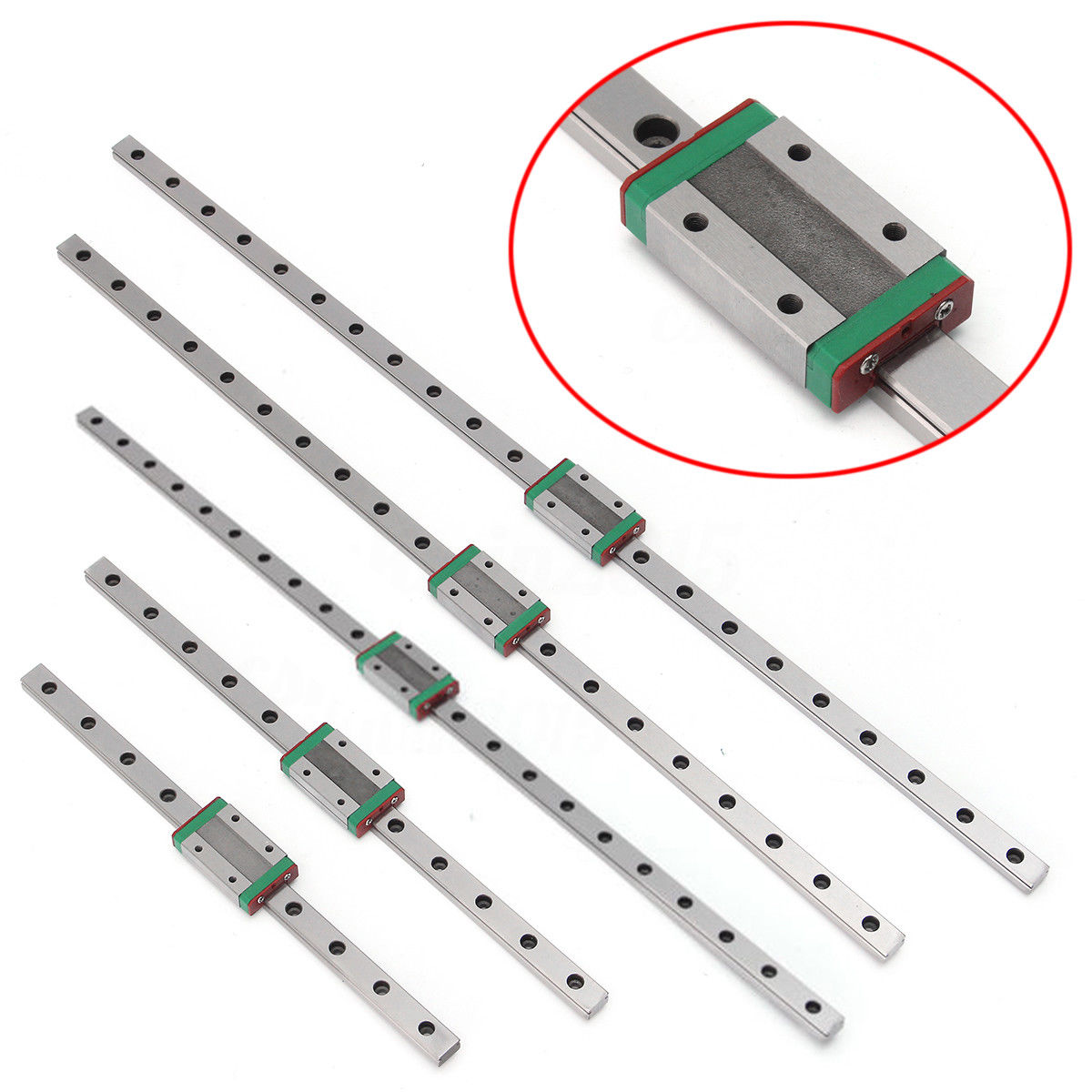 250mm Miniature Linear Slide Rail Guide MGN12H Sliding Block DIY CNC 3D Printer