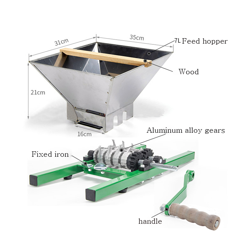 Apple Grape Crusher Fruit Crusher Apple Wine Juice Making 7L Capacity