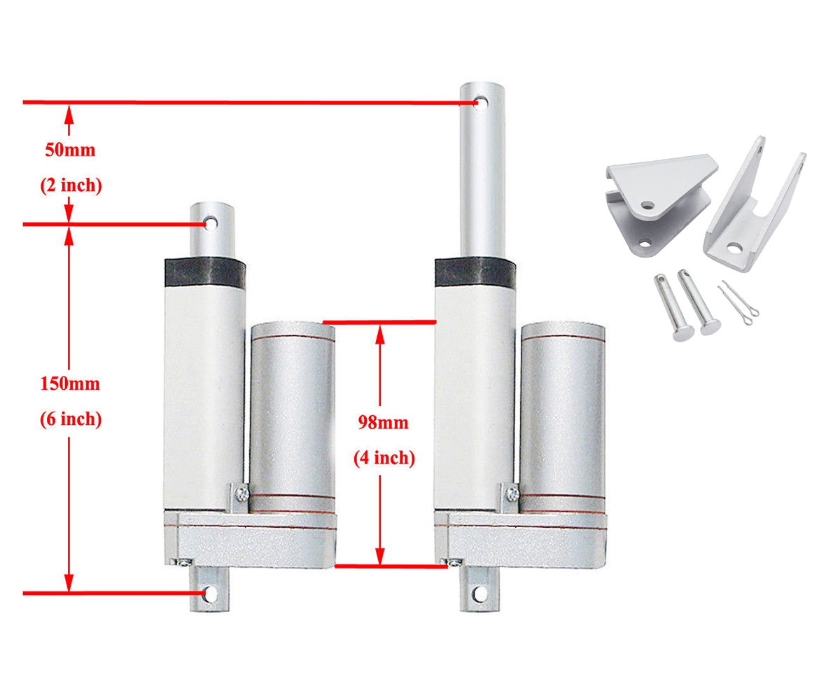 20/" Inch Premium Heavy Duty Linear Actuator 5mm//s 350lbs Lift 12v LA-03-20