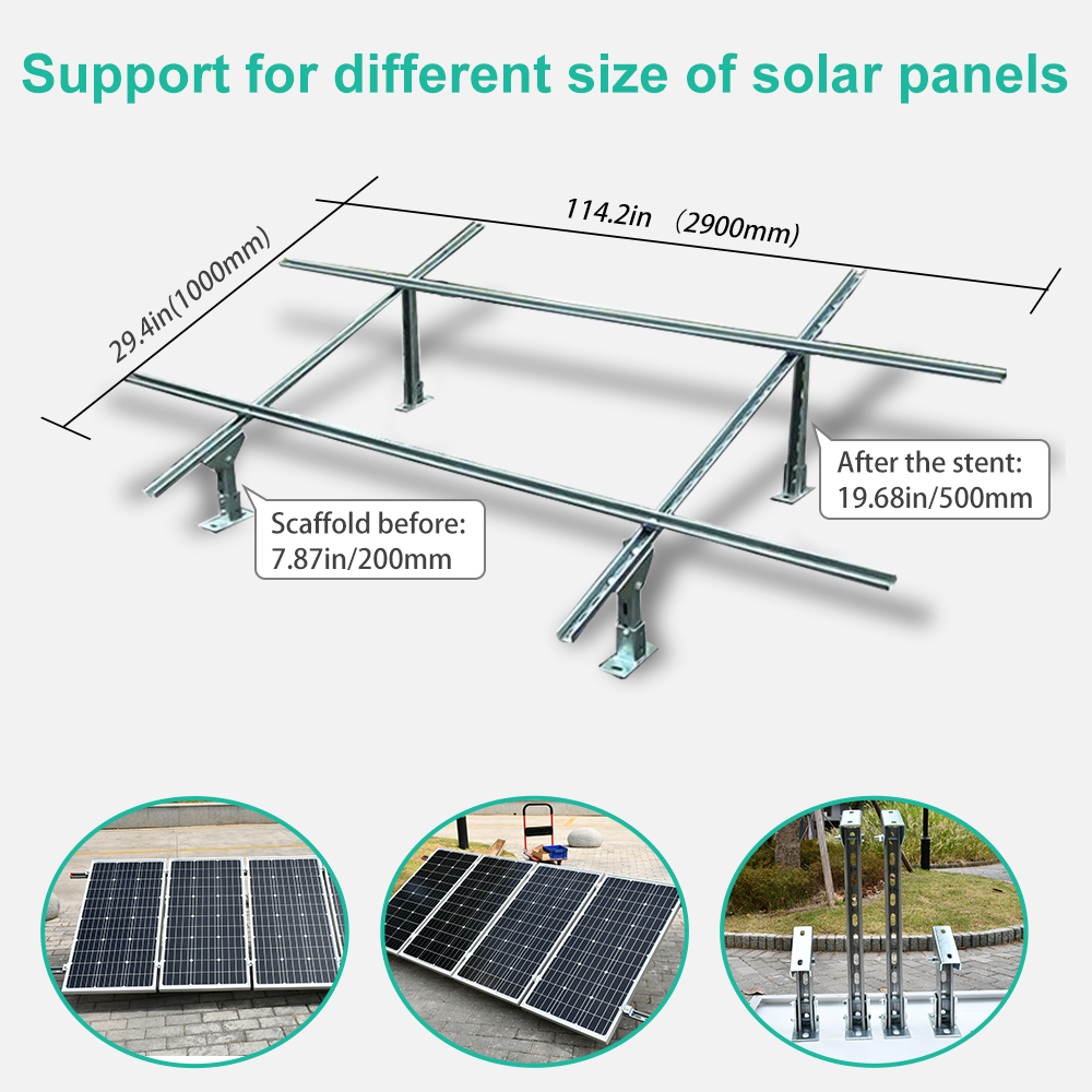 ECO Tilt Mount Brackets Complete Solar Panel Ground Solar Bracket
