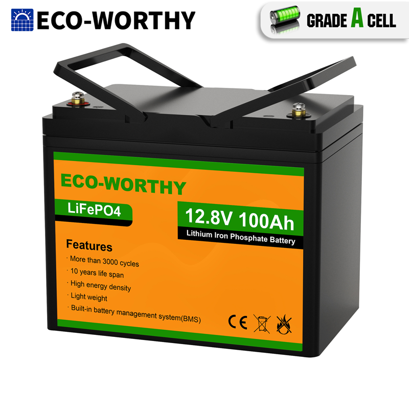ECO-WORTHY 100V Digitaler LCD Batterie Monitor Berührbare
