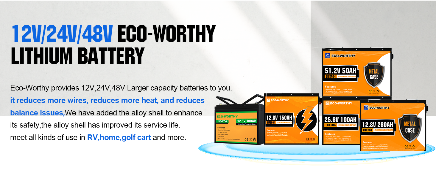 ECO-WORTHY 24V 48V Battery Balancer Equalizer for AGM Gel Lithium