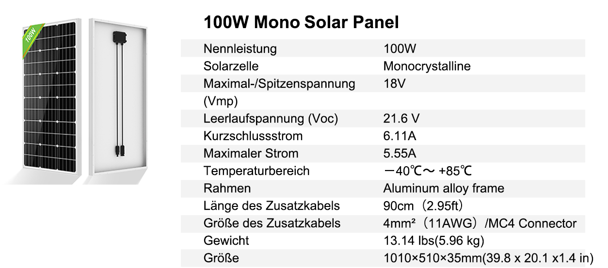 ECO-WORTHY 400W Solar Kit Flexibel - 2x200W Panel + MPPT Regler Für Wohnmobil