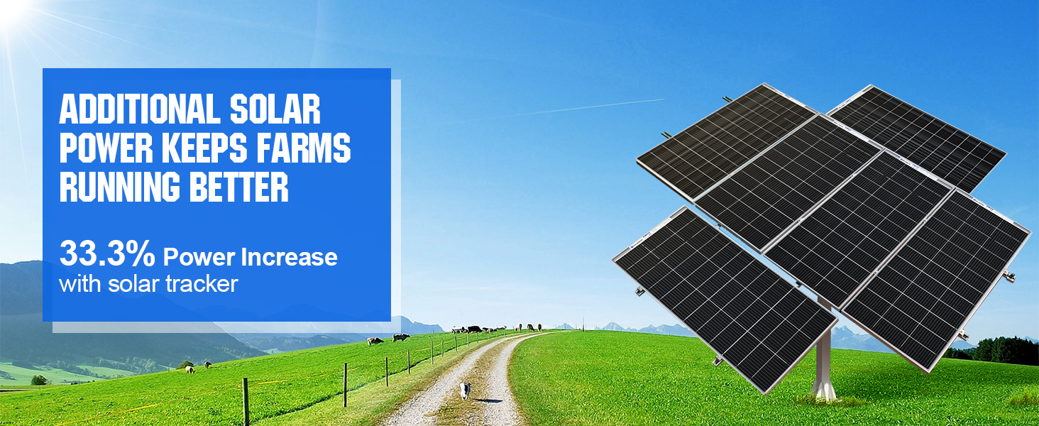 ECO-WORTHY 1200W Solar Tracker System: 6pcs Bifacial 195W Monocrystalline  Solar Panels, Dual-Axis Solar Tracking Kit with Tracker Controller for Shed  Farm Yard Hut Field and Any Off-Grid - Yahoo Shopping