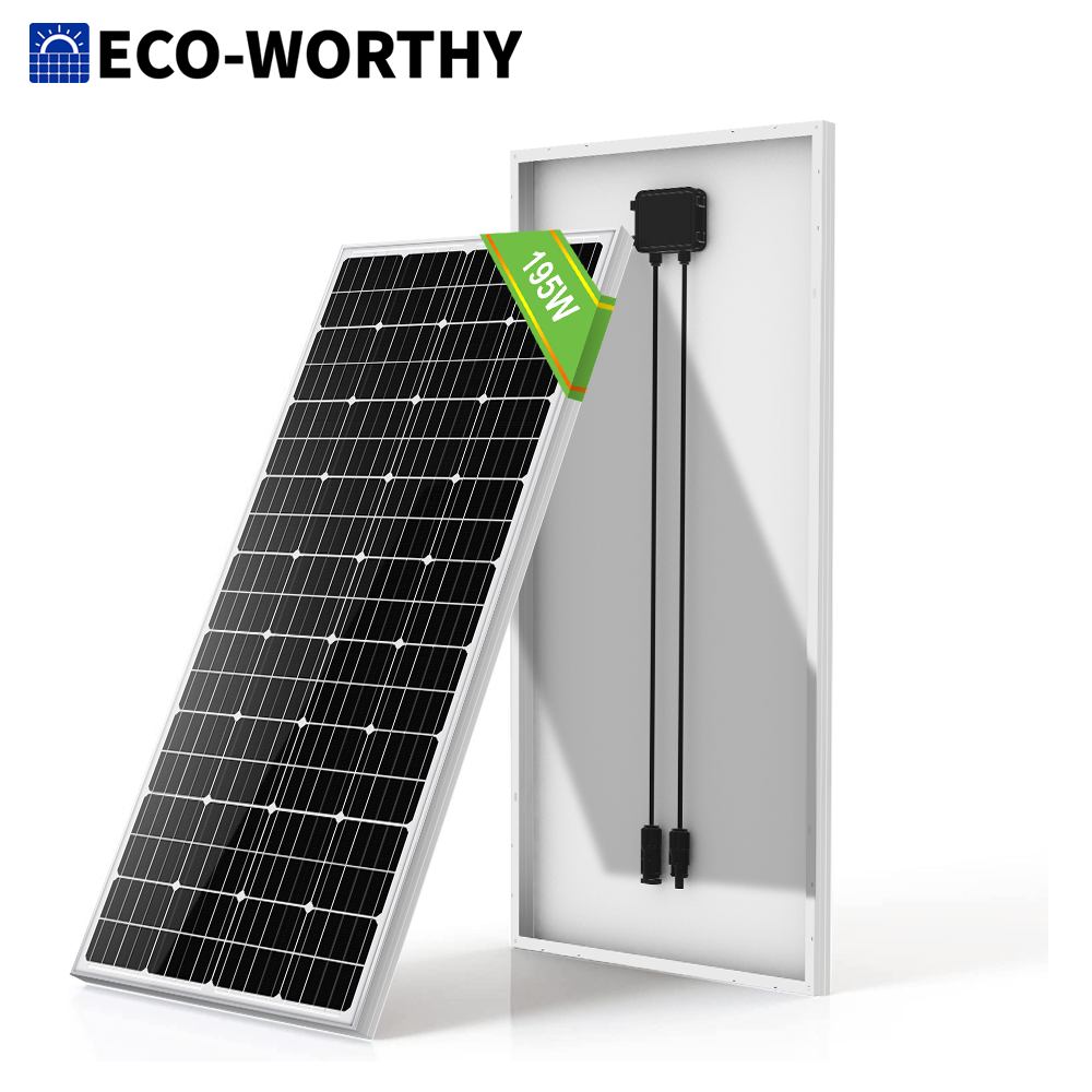 ECO-WORTHY 100W 200W 400W 1000W Watt Monocrystalline Solar Panel