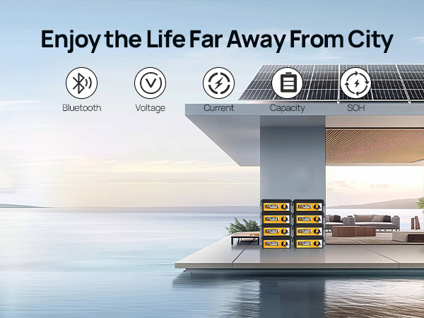 ECO-WORTHY 12V 280Ah Bluetooth LiFePO4 Lithium Battery Certified