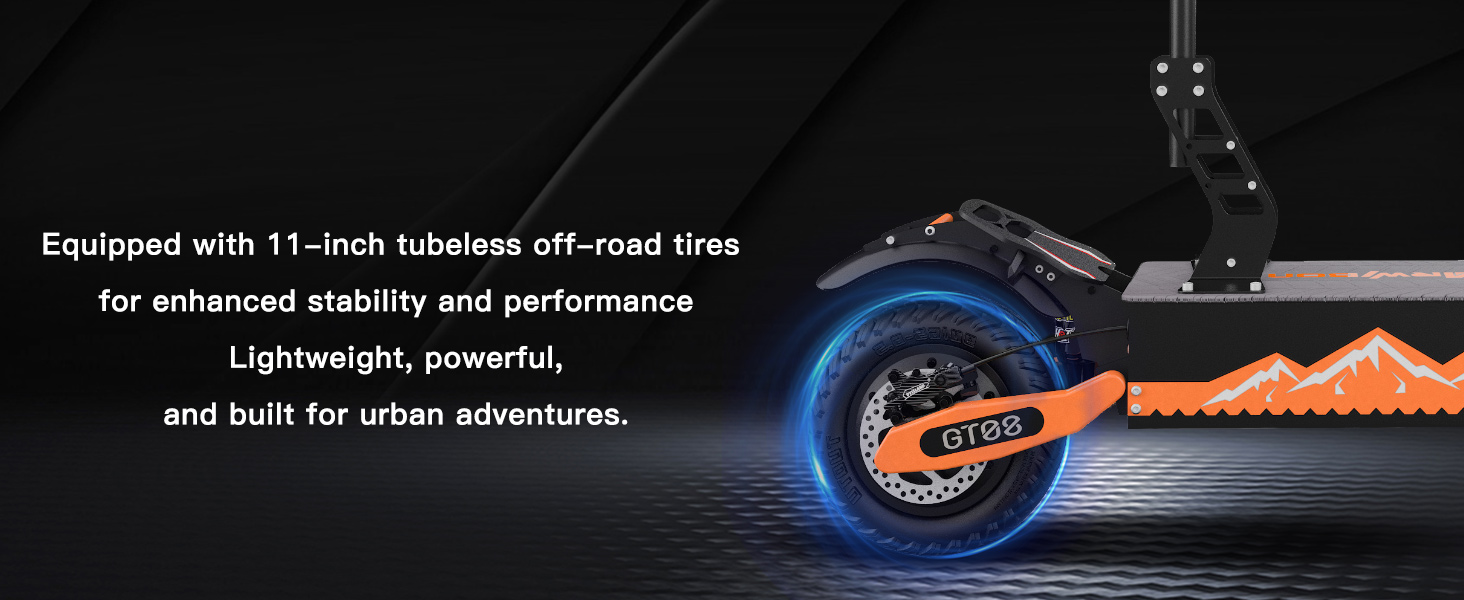 GT08 Electric Scooter 5600W 60V 27AH Fast 50MPH E-Scooter With