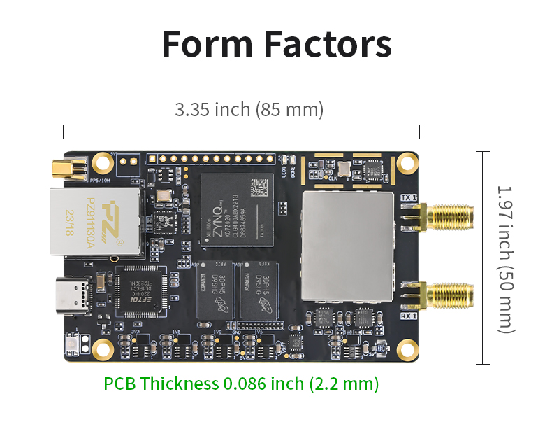 Puzhi PZSDR P201Mini P203Mini Software Defined Radio XC7Z020 SoC