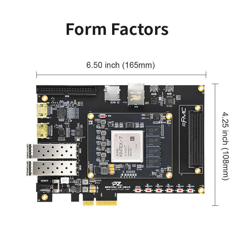 Puzhi FPGA Development Board Xilinx Kintex-7 XC7K325T