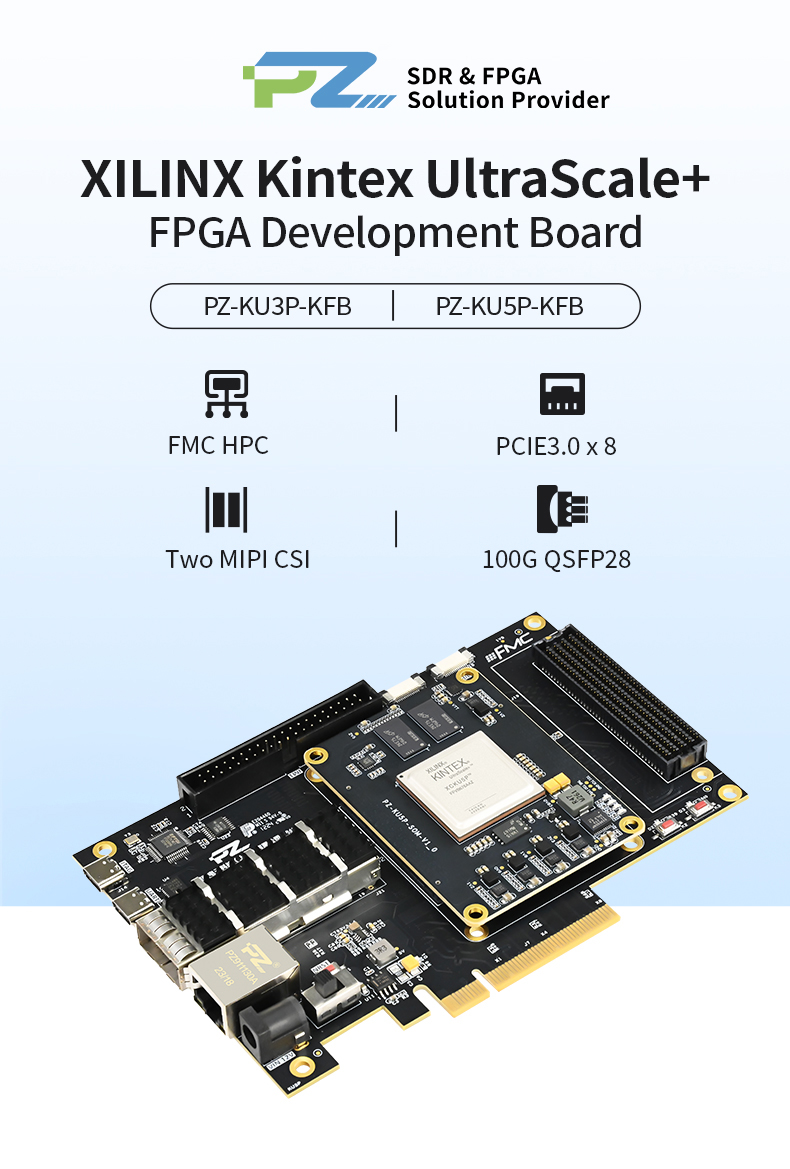 Puzhi KU5P FPGA Development Board Xilinx Kintex UltraScale+ XCKU5P
