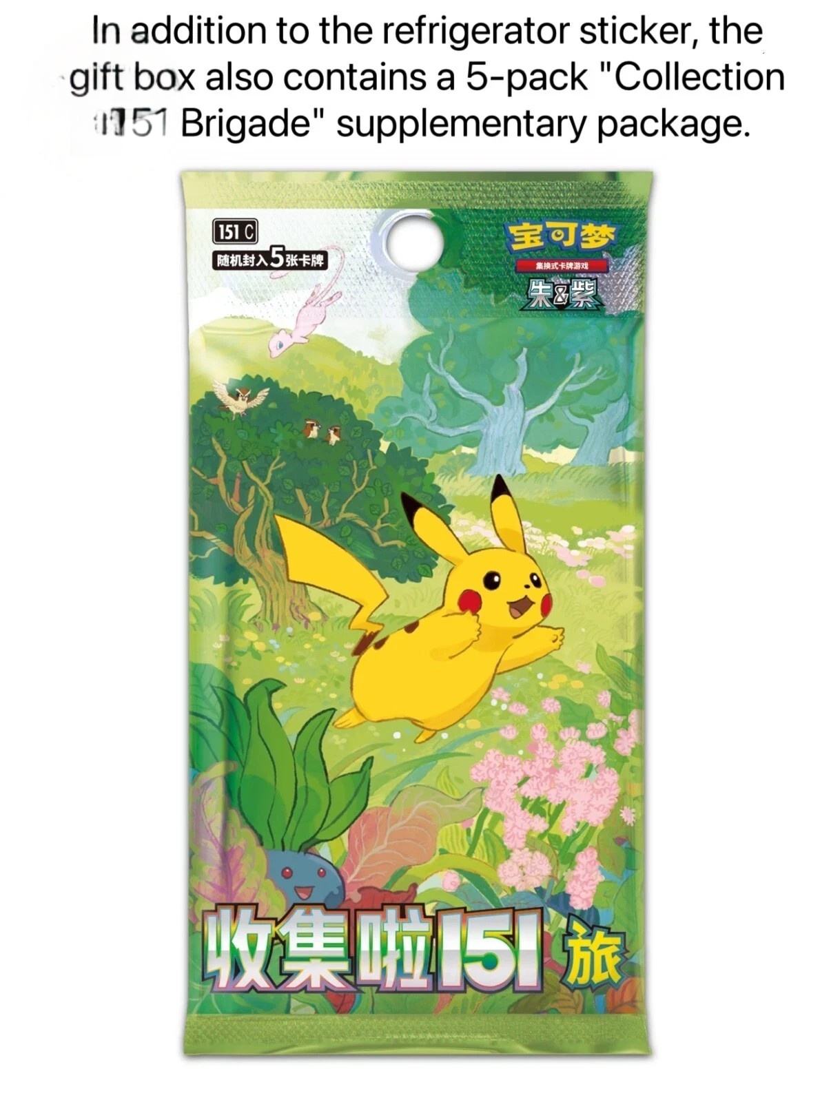 Pokemon S-Chinese 151 Puzzle Fridge Magnet Set Sealed Box 1 Slim
