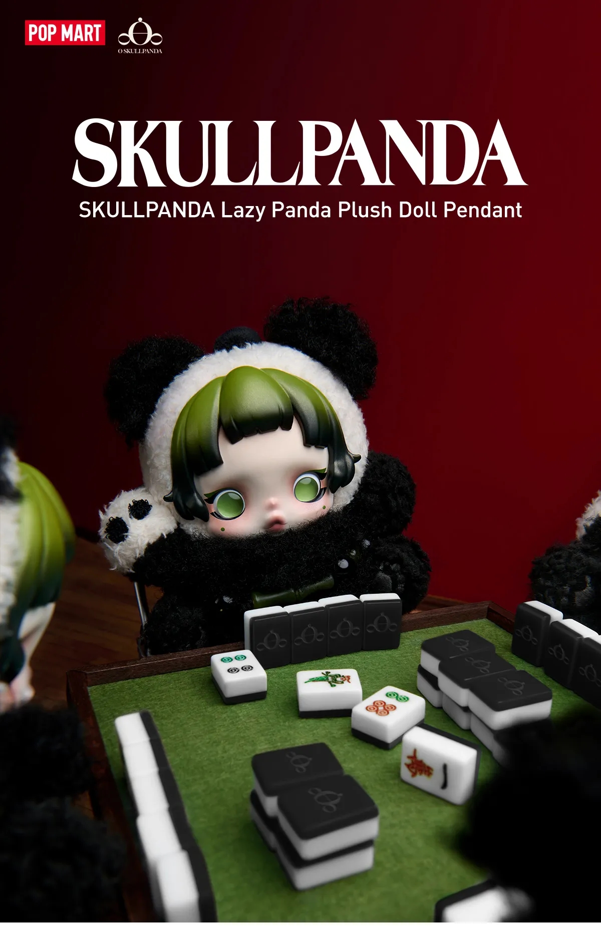ぬいぐるみ SKULLPANDA Lazy Panda Plush Doll Pendant AUTHENTIC SKULLPANDA LAZY PANDA PLUSH DOLL PENDANT TREND ART
