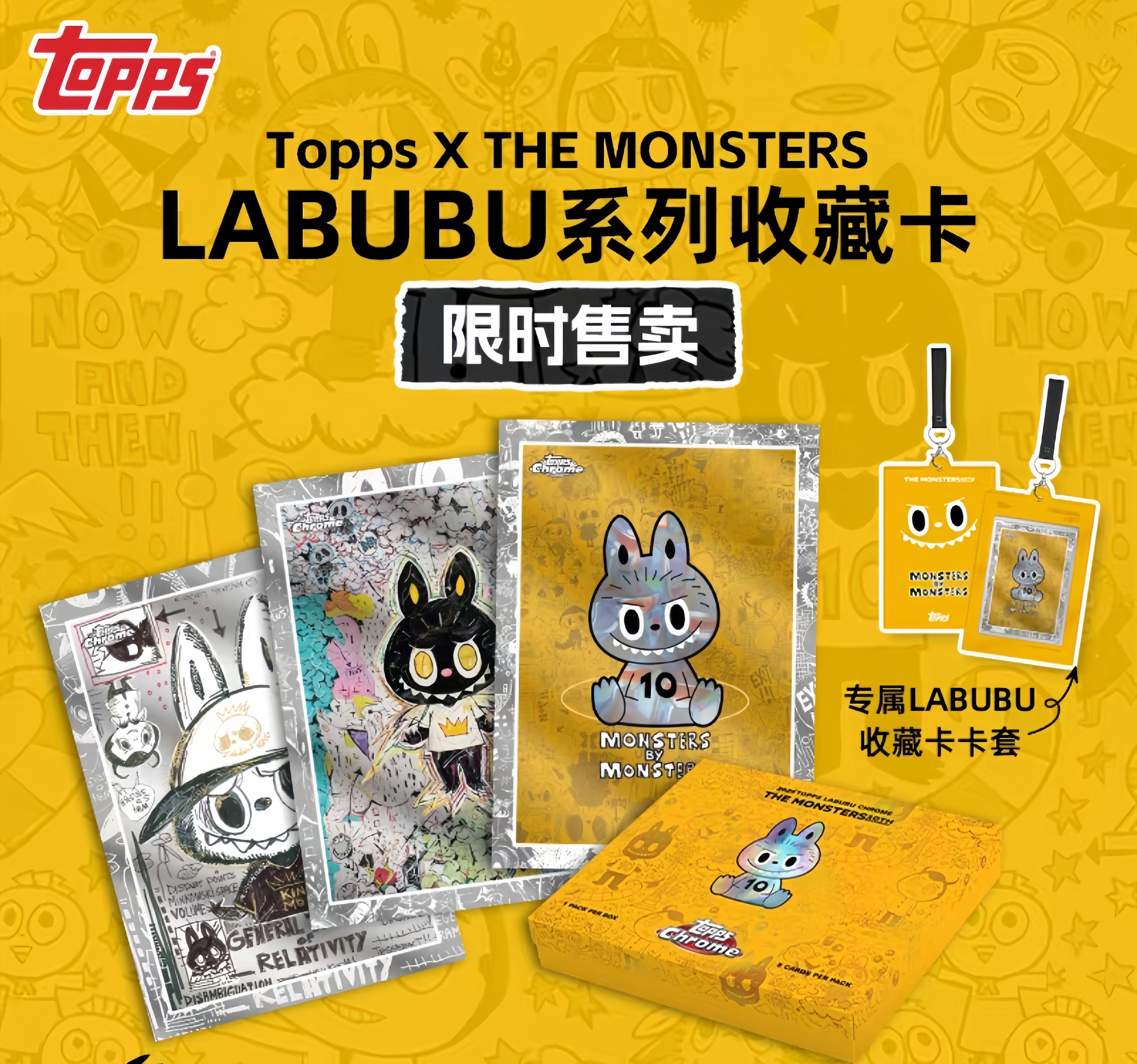 Pre-Order Topps X THE MONSTERS LABUBU Chrome Series Trading Cards