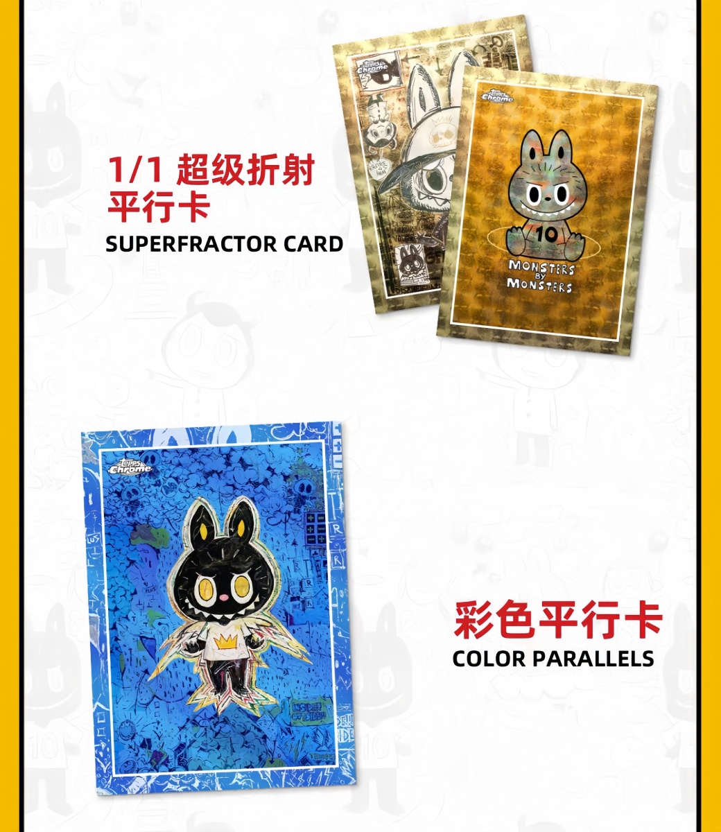 Pre-Order Topps X THE MONSTERS LABUBU Chrome Series Trading Cards