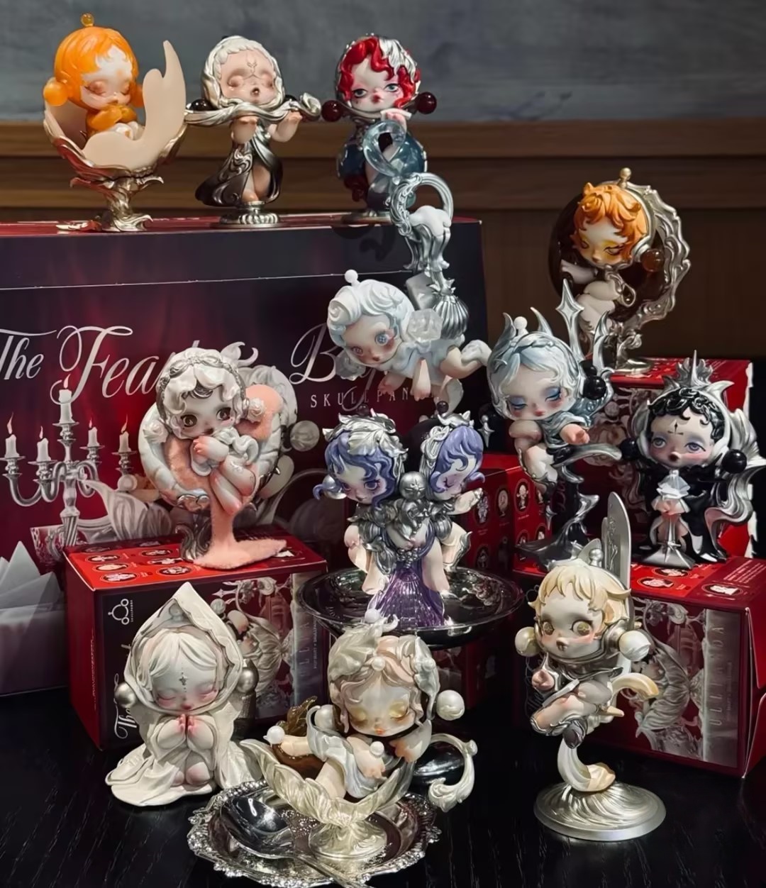 SKULLPANDA The Feast Begins シリーズ　6種 Authentic Skullpanda The Feast Begins Series Figures Blind Box