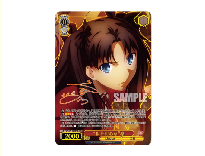 Weiss Schwarz Chinese WSC Booster Pack Fate/stay night [Unlimited