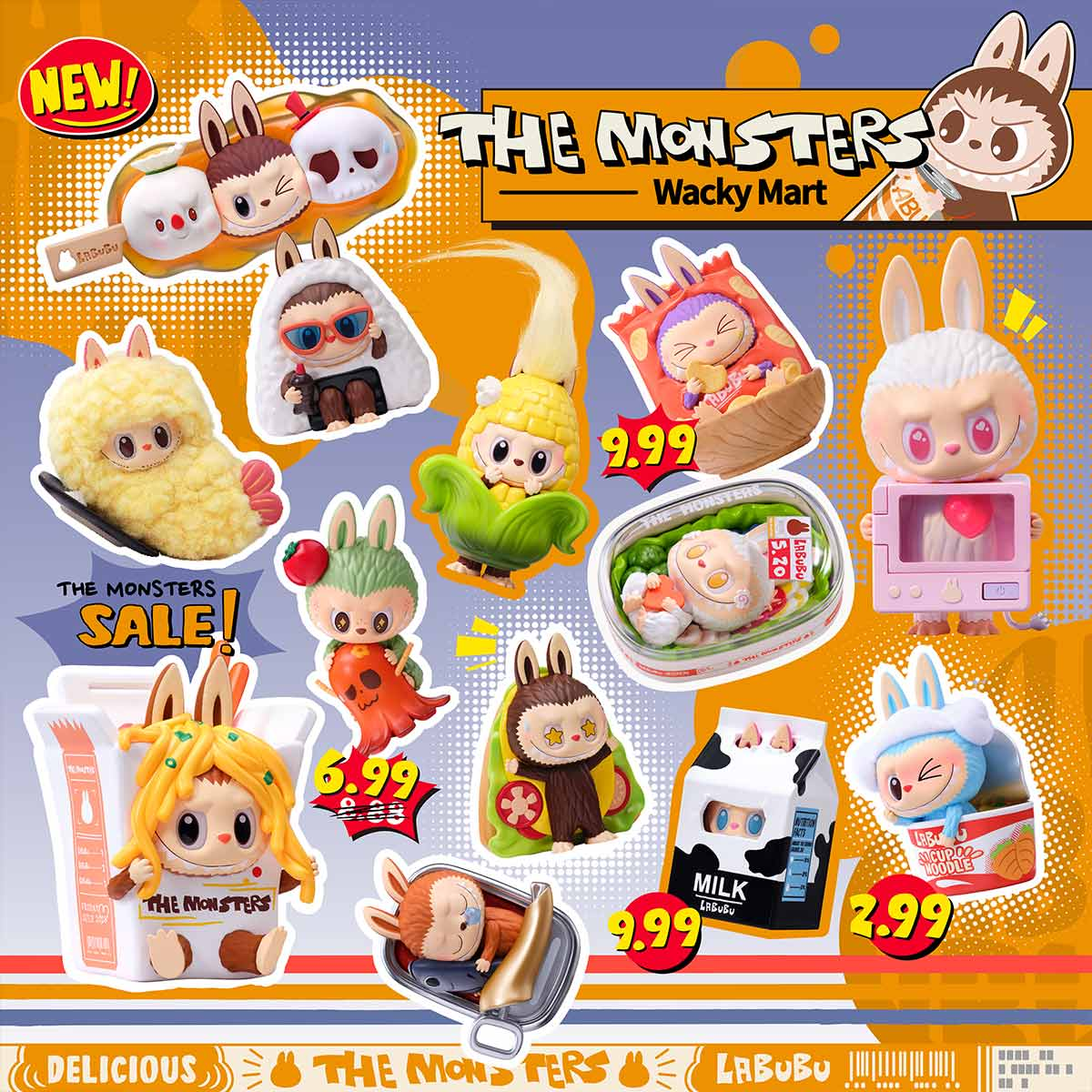 Authentic POP MART LABUBU THE MONSTERS Wacky Mart Series Confirmed
