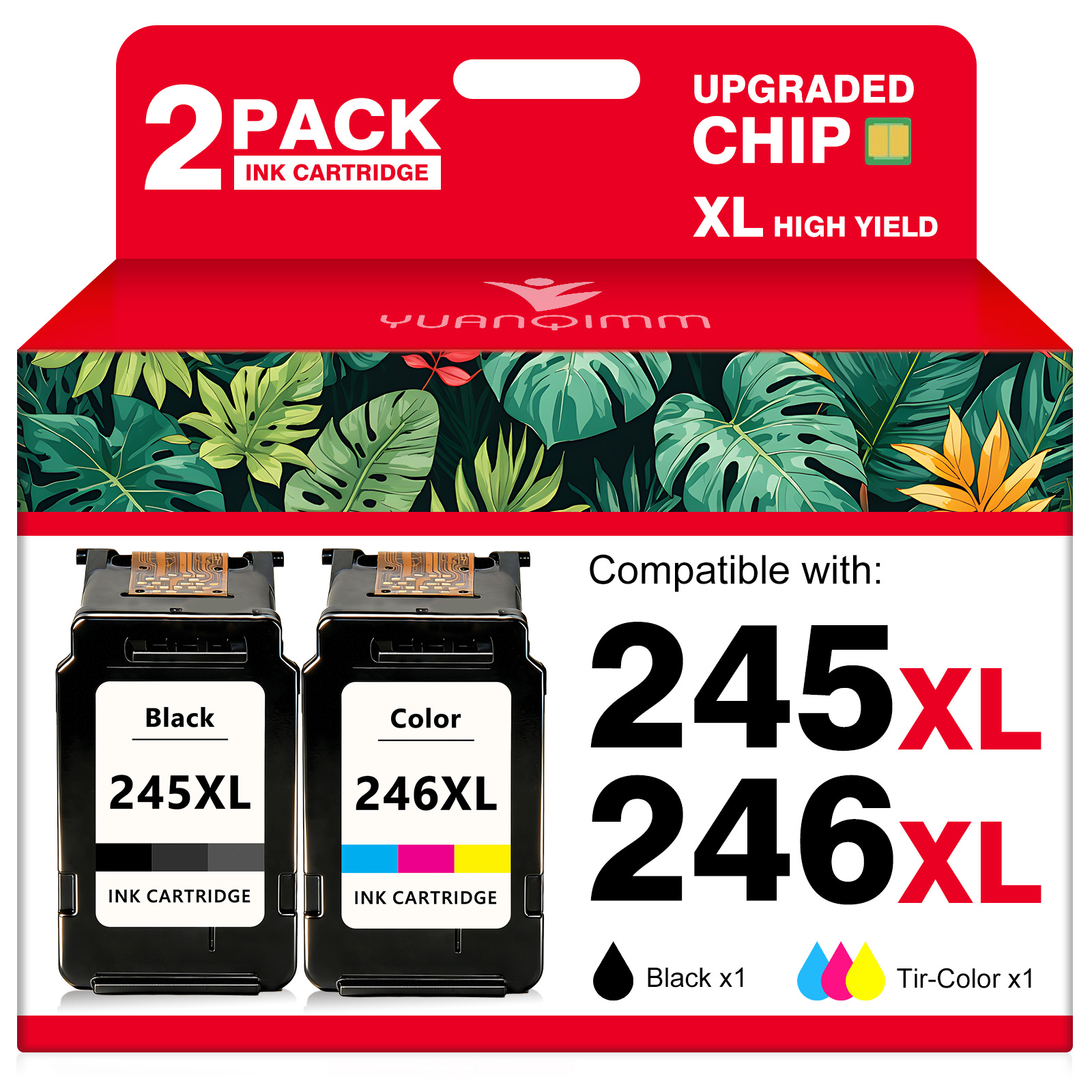 PG-245XL CL-246XL Ink Cartridge for Canon PIXMA MG2522 MG2520 MX490 MX492 Lot