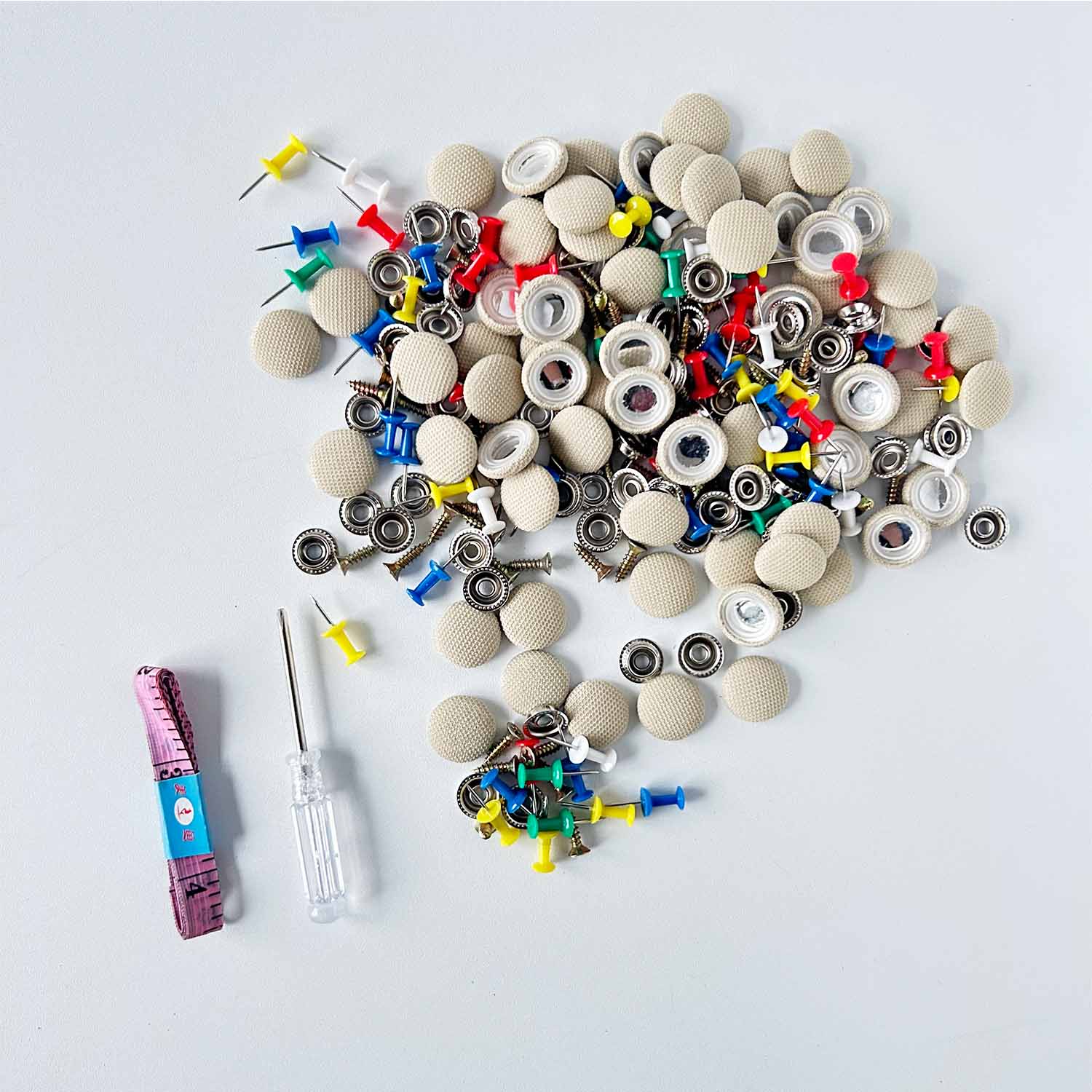 60x Car Roof Liner Repair Kit - Light Gray Snap Screws For Sagging Headliner Fix