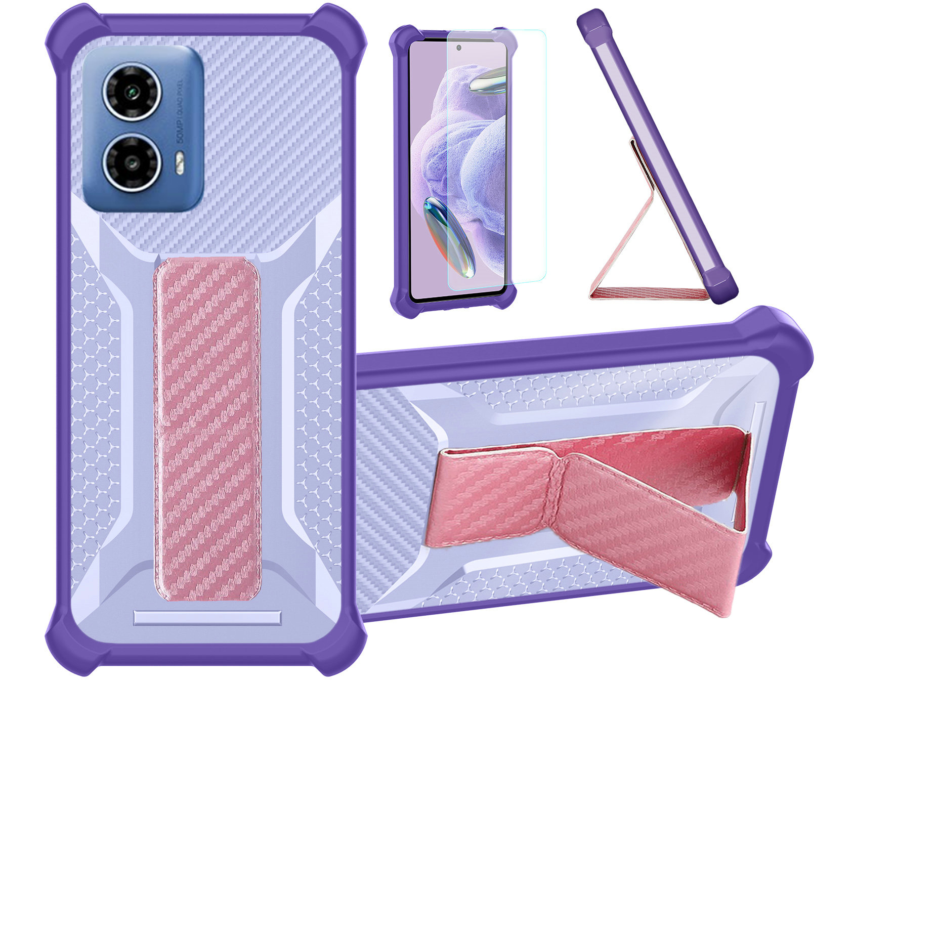 for Motorola Moto G34 5g Phone Case Cover Glass Screen Protector A1 - Picture 31 of 42